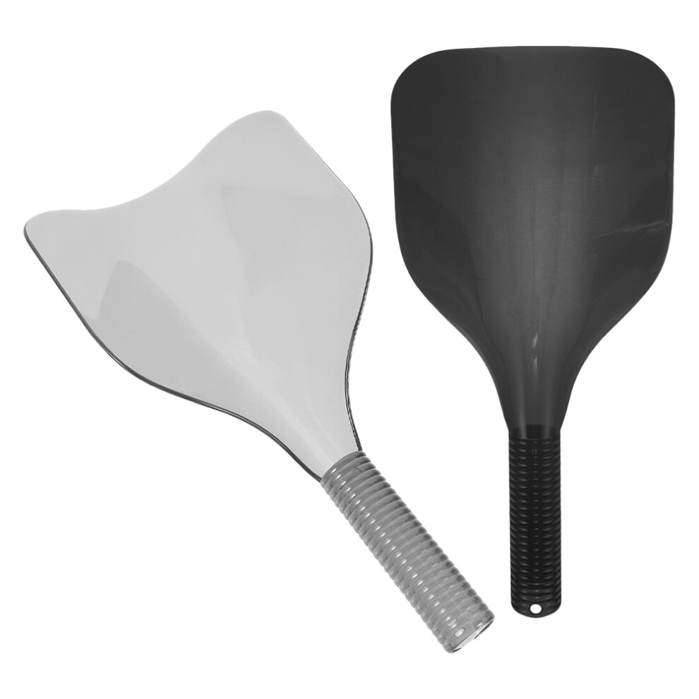 Happyyami 6Pcs Plastic Haircut Spray Shield With Handle Salon Hairdressing Guard