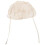 3St Pasgeboren Hoed Polyester Wit Met Bandjes - En Windbescherming 3