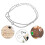 5Pièces Lanière Micro Amplificateur Argent Style Cœur 10