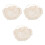 3St Pasgeboren Hoed Polyester Wit Met Bandjes - En Windbescherming 5
