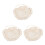 3St Pasgeboren Hoed Polyester Wit Met Bandjes - En Windbescherming 6