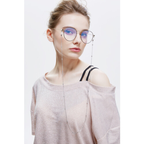 8Stk Stylische Sonnenbrillenhalter Metallkette Strap