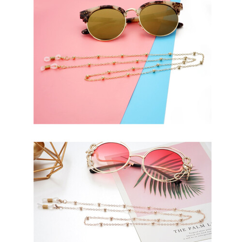 8Stk Stylische Sonnenbrillenhalter Metallkette Strap 1