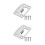 2Sets Tür-Schlagplatten Universal Sicherheitsschutz 6