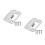 2Sets Tür-Schlagplatten Universal Sicherheitsschutz 8