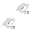 2Sets Tür-Schlagplatten Universal Sicherheitsschutz 5