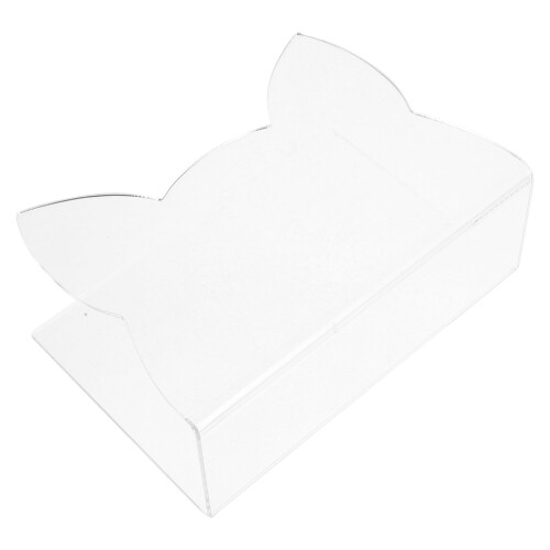4Stk Transparenter Acryl Mail Organizer Katzenform Für Brief Und 1
