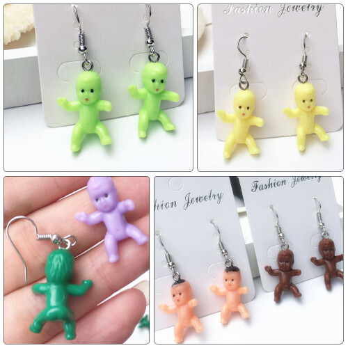 15Paare Ohrhänger Resin Damen Modeschmuck 2