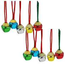 20Stk Christmas Glocken Anhänger Kette Kinderschmuck Bunt