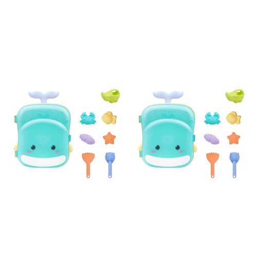 2Sets Strandförmchen Set Für Kinder - Blau Robustes Sandspielzeug 2