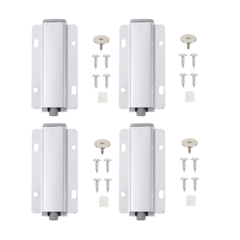 8Pcs Fine Workmanship Cabinet Door Rebounding Devices Silver Color 3404206567850