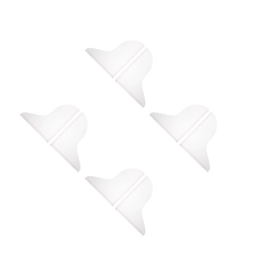 4Paare Transparenter Spritzschutz Wasserabweiser 2