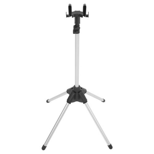2Pièces Support Hauteur Ajustable Noir En Aluminium Pour Linge 1