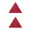 2Pièces Triangles De Routière Rouge En Plastique Résistant 8