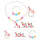 2Ensembles Bijoux Licorne Fille Collier Bracelet 7