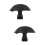 2Pièces Repose- Noir En Cuir Mousse Ergonomique Confortable 9