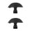 2Pièces Repose- Noir En Cuir Mousse Ergonomique Confortable 7