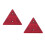 2Pièces Triangles De Routière Rouge En Plastique Résistant 7