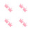 4Pièces Kit Ongles Silicone Rose Support Doigts Brosse Poudre 9