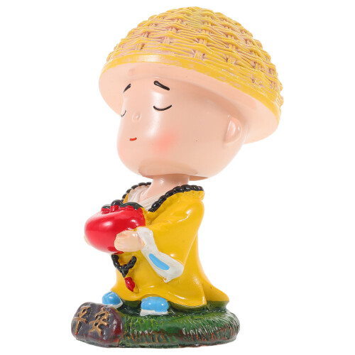 2Pièces Petite Statue En Résine Décor Auto Et Maison Coloré 2
