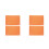 4Pièces Tapis Double Face PP Orange Pour Couture Projets Artisanaux 6