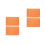 4Pièces Tapis Double Face PP Orange Pour Couture Projets Artisanaux 7