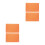 4Pièces Tapis Double Face PP Orange Pour Couture Projets Artisanaux 5