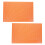 4Pièces Tapis Double Face PP Orange Pour Couture Projets Artisanaux 2