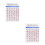 2Pièces Affiches Mandoline Accessoires Notes Fret Accords Multicolores 8