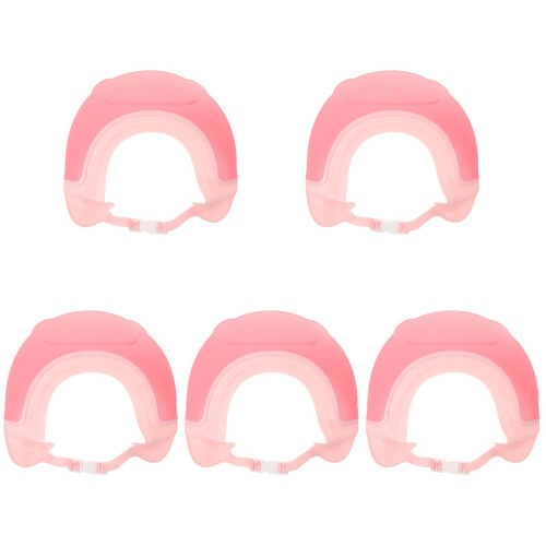 5Pièces Bonnet Shampooing Bébé Pe Réglables Multiples 2