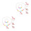 2Ensembles Bijoux Licorne Fille Collier Bracelet 4