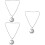 3Pièces Pendeloques Lune Décor Intérieur Mode Argenté 6