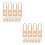 2Pièces Fixation Bois Piano Kaki Accessoires Hauts De Gamme 6
