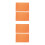 4Pièces Tapis Double Face PP Orange Pour Couture Projets Artisanaux 4