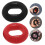 8Pcs Silicone Strength Trainer Rings Hand Exerciser Red 9