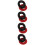8Pcs Silicone Strength Trainer Rings Hand Exerciser Red 8