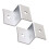 16Pièces Support Z Aluminium Pour Solaire Argenté 1