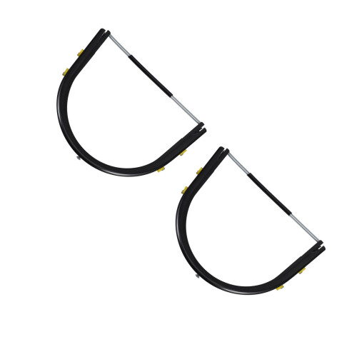 2Pièces Accessoire Casque Aluminium Noir Ajustable Printemps 2