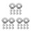 30Pièces Flasques Murales Sprinkler Inoxydable Argenté Durable 8