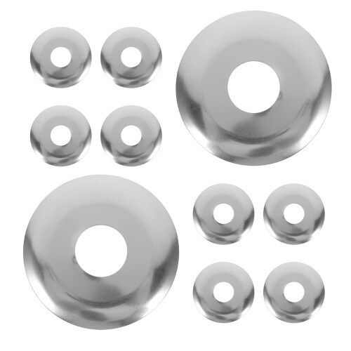 30Pièces Flasques Murales Sprinkler Inoxydable Argenté Durable 1