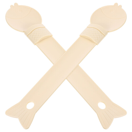 10Pièces Cuillères Beige ABS Pour Humide Chat