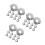 30Pièces Flasques Murales Sprinkler Inoxydable Argenté Durable 6