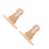 2Pièces Support Bois Pour Roue De Hamster Silencieuse Marron Clair 7