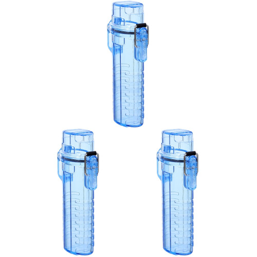 3Pièces Coque Bleue En Pour Briquet Usage 2