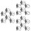 18Pièces Bases Argent Métal Pour 9