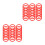120Pièces Anneaux Rouge Mini Pour Jeu D'adresse 8