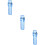 3Pièces Coque Bleue En Pour Briquet Usage 9