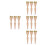 12Pièces Porte-Cercles Broderie Bois - Stand Table Réglable Beige 7