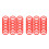 120Pièces Anneaux Rouge Mini Pour Jeu D'adresse 9