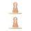 2Pièces Support Bois Pour Roue De Hamster Silencieuse Marron Clair 10